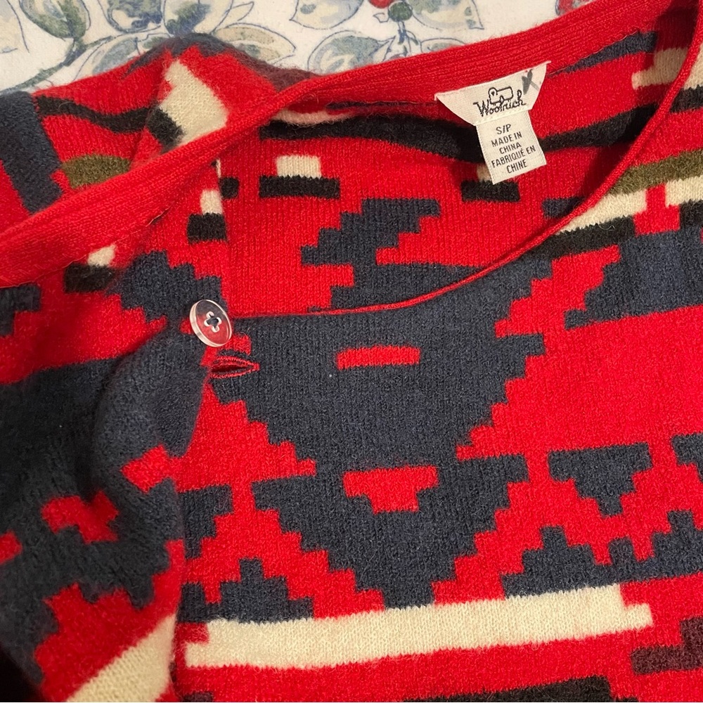 Woolrich Wool Blend Aztec Print Southwestern Sweater - Picture 7 of 13